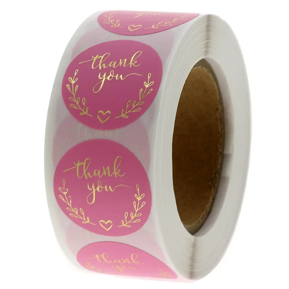 Stationery Supply Business - 50-500 pegatinas de agradecimiento de papel