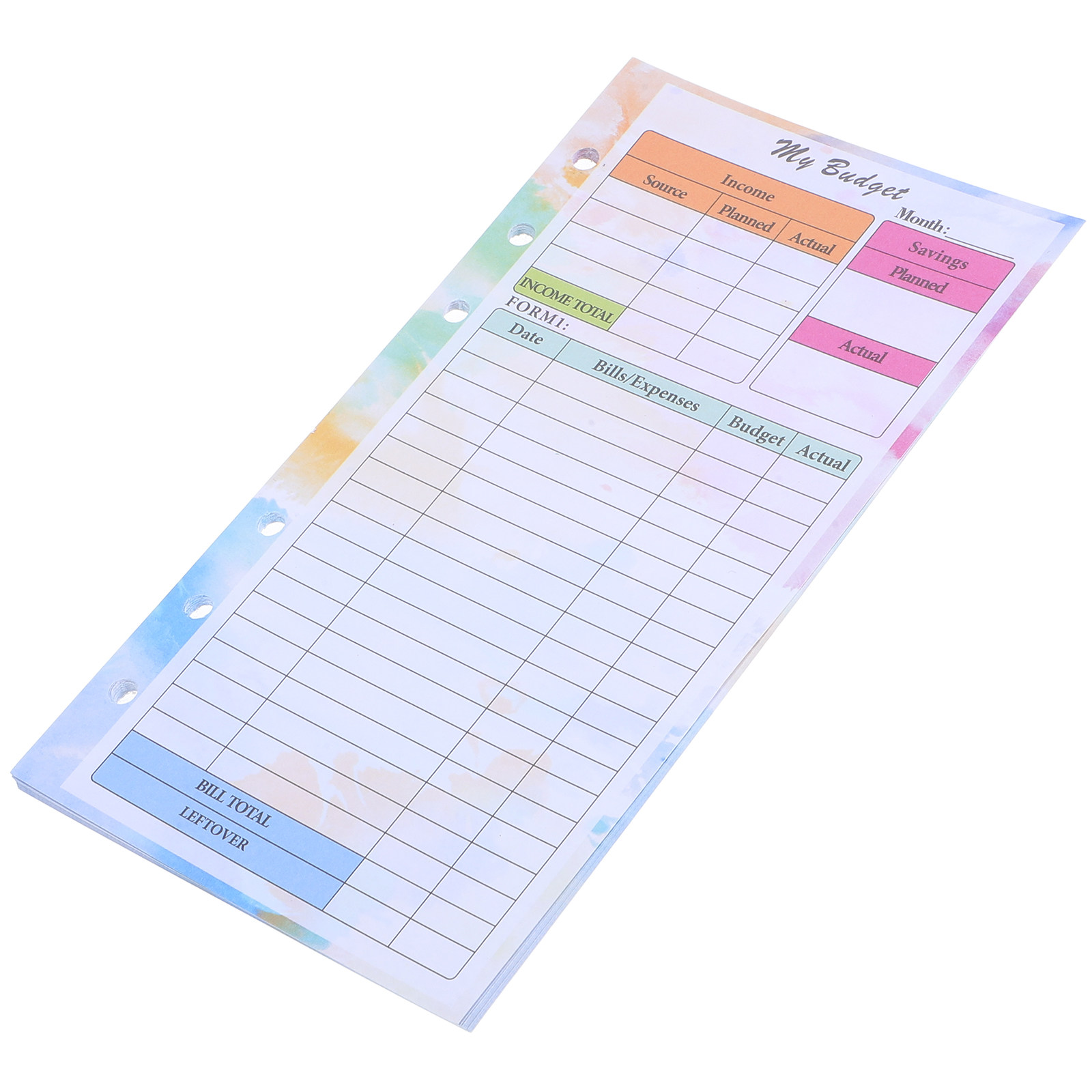 Planner Weekly Budget - 14 Hojas de Repuesto para Planificador