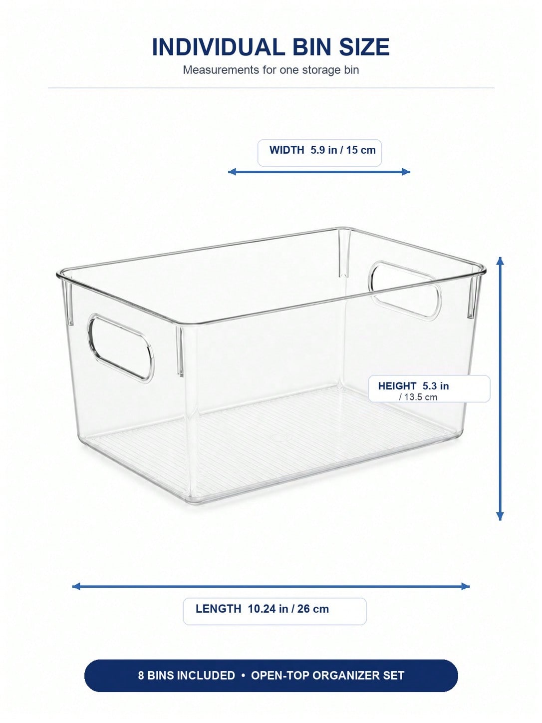 Paquete de 8 Contenedores Tran - Stationery Warehouse reseña y precio