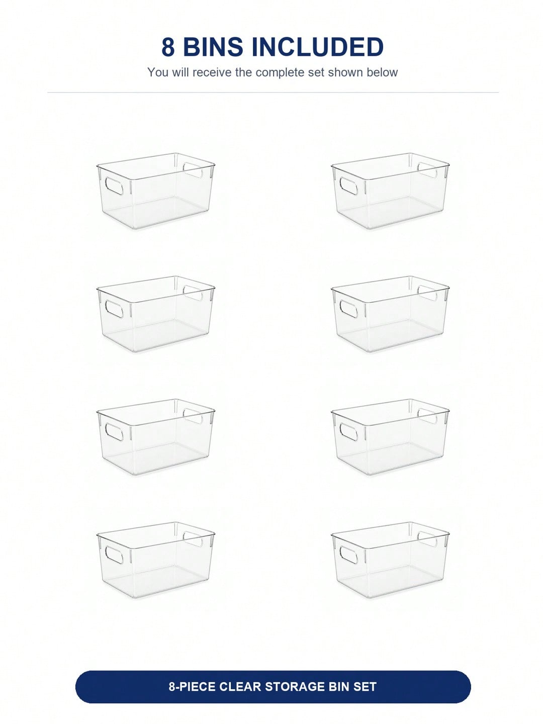 Paquete de 8 Contenedores Tran - Stationery Warehouse reseña y precio