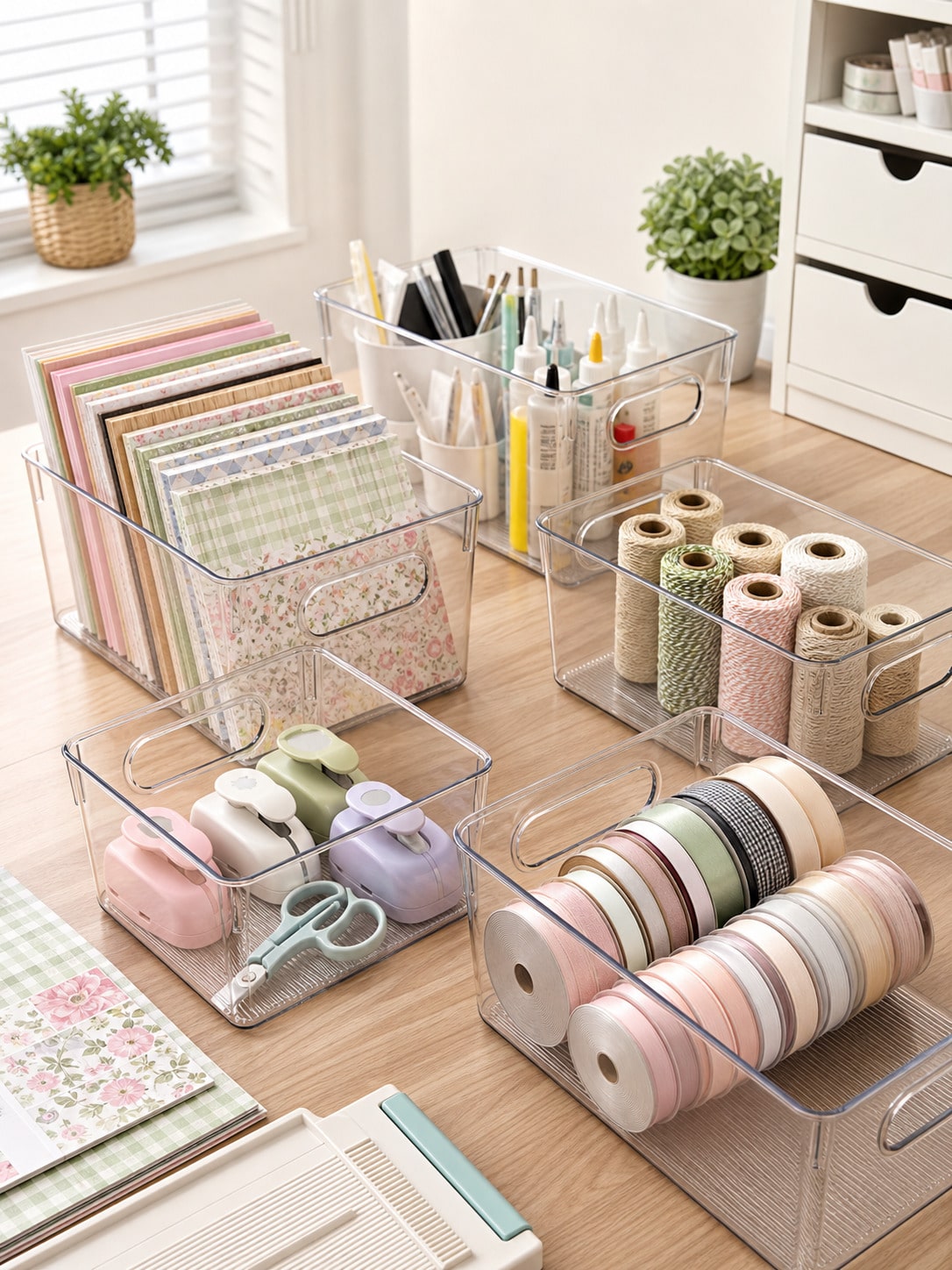 Paquete de 8 Contenedores Tran - Stationery Warehouse reseña y precio