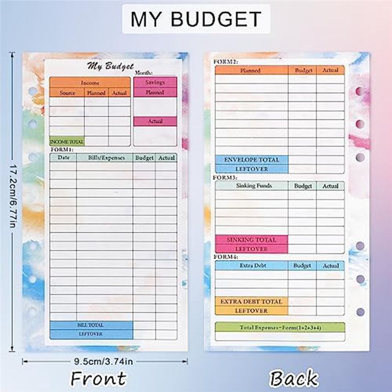 Recambio de Planificador de Pr - Planner Weekly Budget reseña y precio