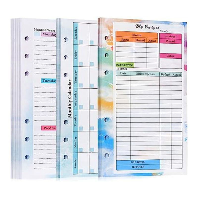 Recambio de Planificador de Pr - Planner Weekly Budget reseña y precio