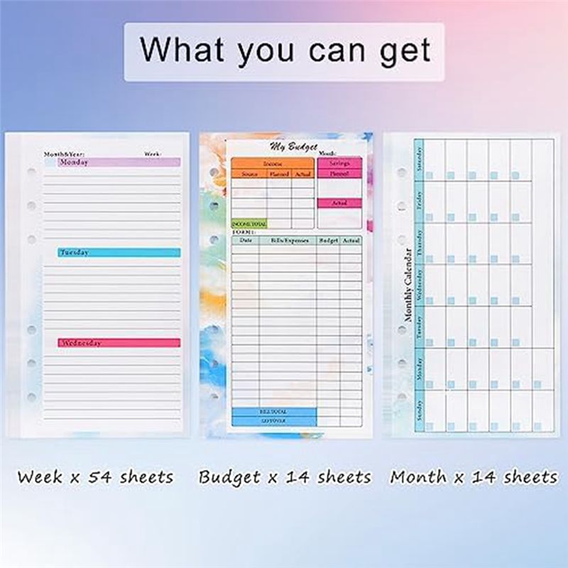 Recambio de Planificador de Pr - Planner Weekly Budget reseña y precio