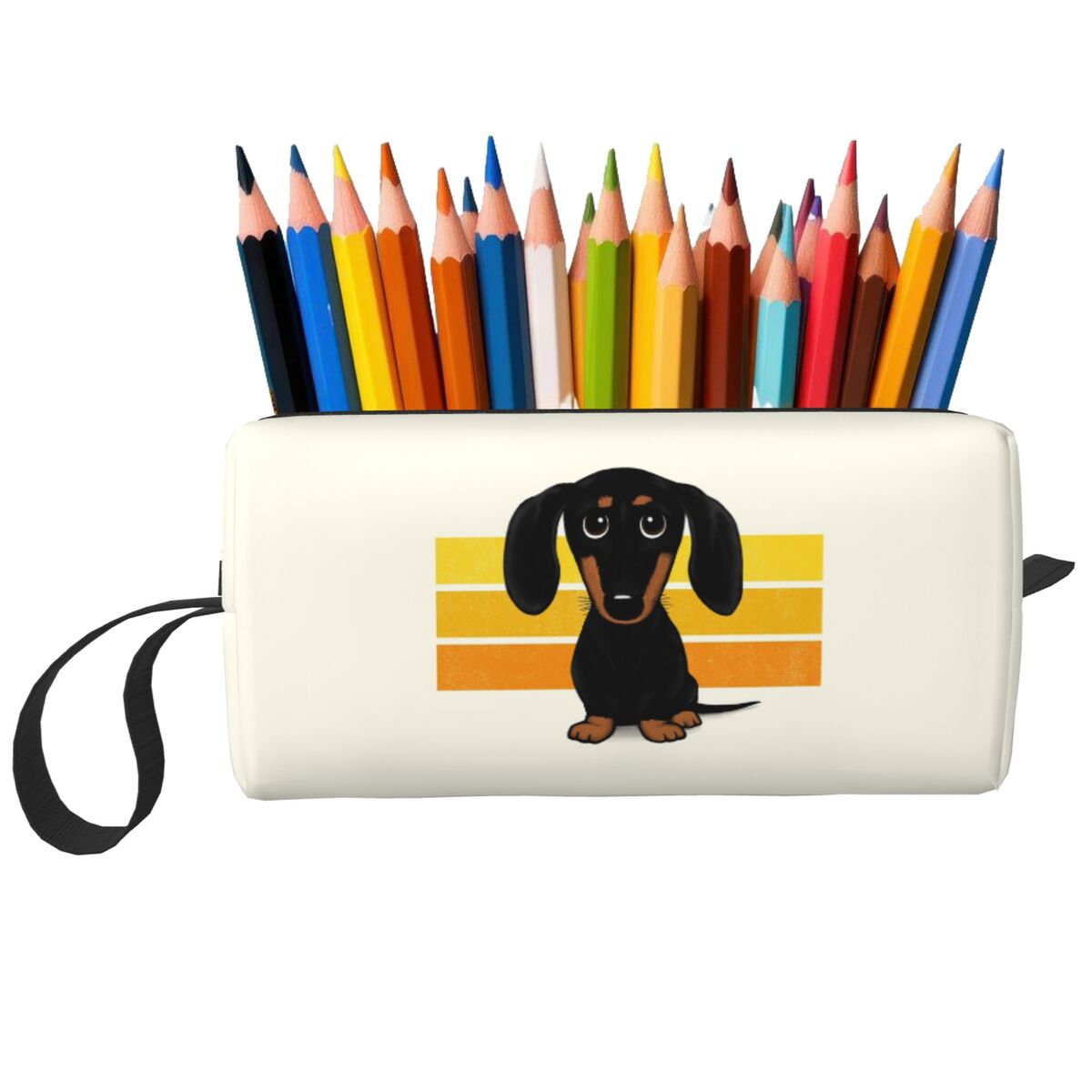 Estuche para lápices con dibuj - Tan Stationery & Office Supply reseña y precio