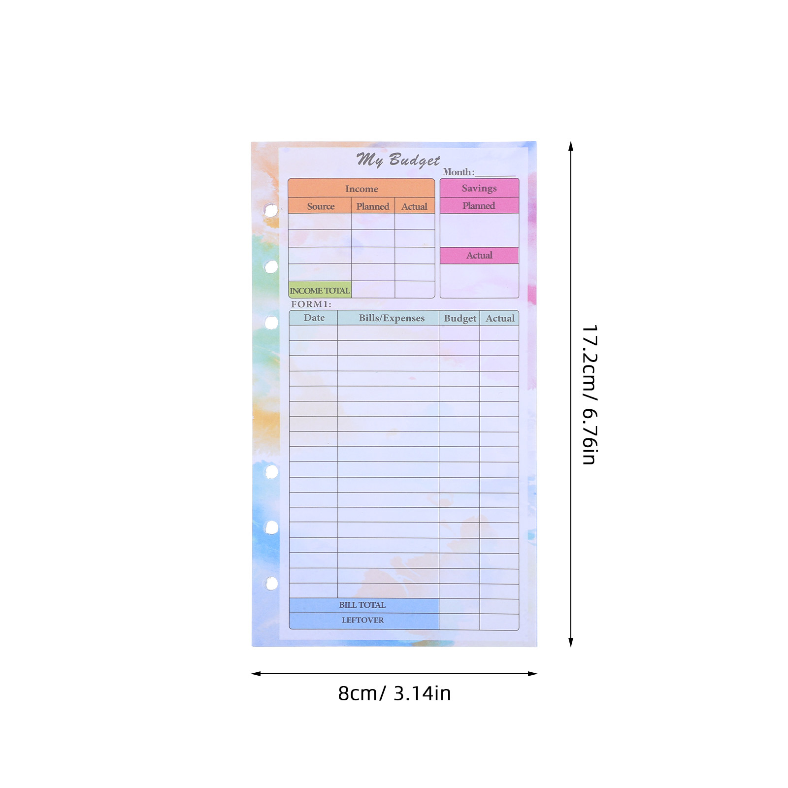 14 Hojas de Repuesto para Plan - Planner Weekly Budget reseña y precio